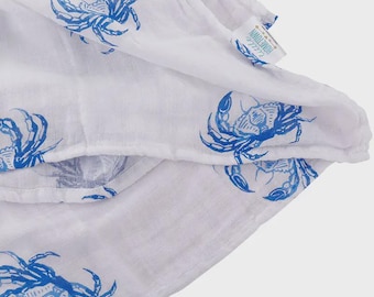 Blue Crab Baby Swaddle