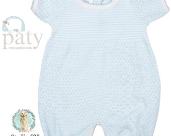 Paty Blue Straight Leg Bubble