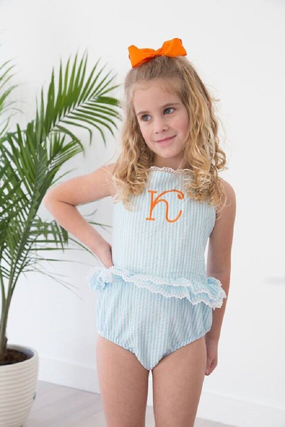 seersucker swimsuit baby