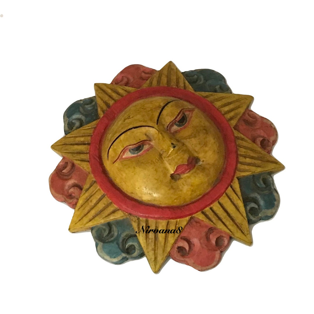 Antique Sun God Mask - Etsy