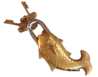 Traditional Fish Door Lock And Keys