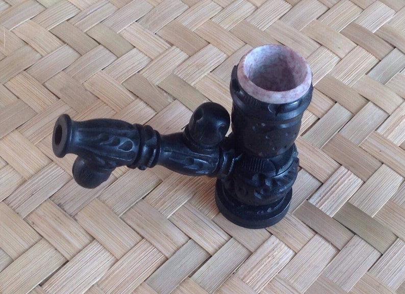 Antique Clay Smoke Pipe Etsy