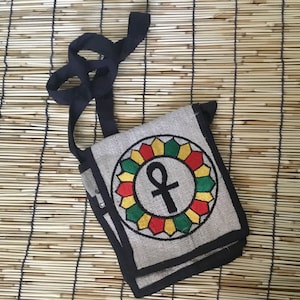 Eco Friendly Boho Pure Hemp  Messenger/Shoulder Handbag
