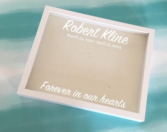 Memorial Gift Shadow Box | Personalized Remembrance Frame | Sympathy Gift Keepsake