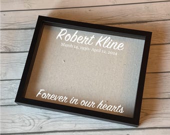 Memorial Gift Shadow Box | Personalized Remembrance Frame | Sympathy Gift Keepsake