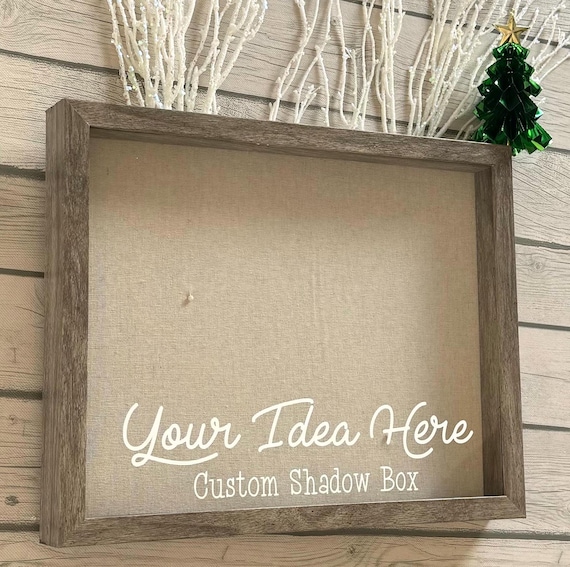 Custom Shadowbox, Personalized Gift, Custom Frame, Custom Decor 