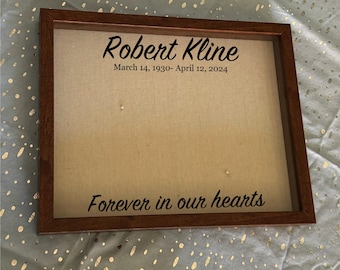 Memorial Gift Shadow Box | Personalized Remembrance Frame | Sympathy Gift Keepsake