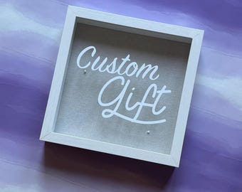 Custom Shadow Box | Personalized 10x10 or 14x11 Keepsake | Unique Gift for Weddings, Anniversaries, Birthdays & More