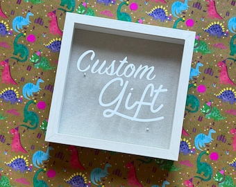 Custom Shadow Box | Personalized 10x10 or 14x11 Keepsake | Unique Gift for Weddings, Anniversaries, Birthdays & More