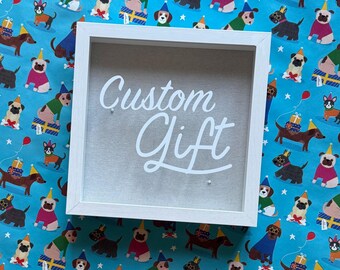 Custom Shadow Box | Personalized 10x10 or 14x11 Keepsake | Unique Gift for Weddings, Anniversaries, Birthdays & More
