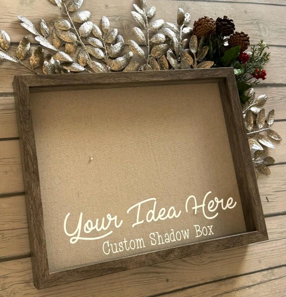 Custom Shadowbox, Personalized Gift, Custom Frame, Custom Decor 