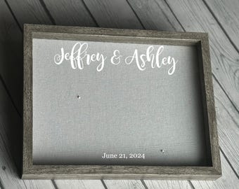 Personalized Couple Shadow Box – Custom Name & Date | Wedding Anniversary Keepsake | Sentimental | Thoughtful