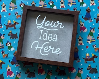 Custom Shadow Box | Personalized 10x10 or 14x11 Keepsake | Unique Gift for Weddings, Anniversaries, Birthdays & More