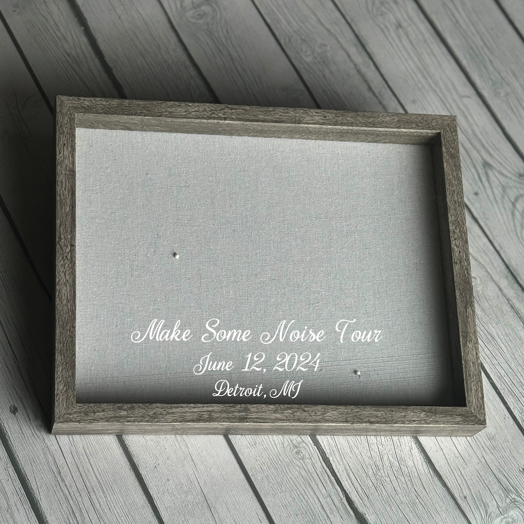 Custom Event Memory Frame Concert Memory Custom Shadowbox, Personalized Gift, Custom Frame ...