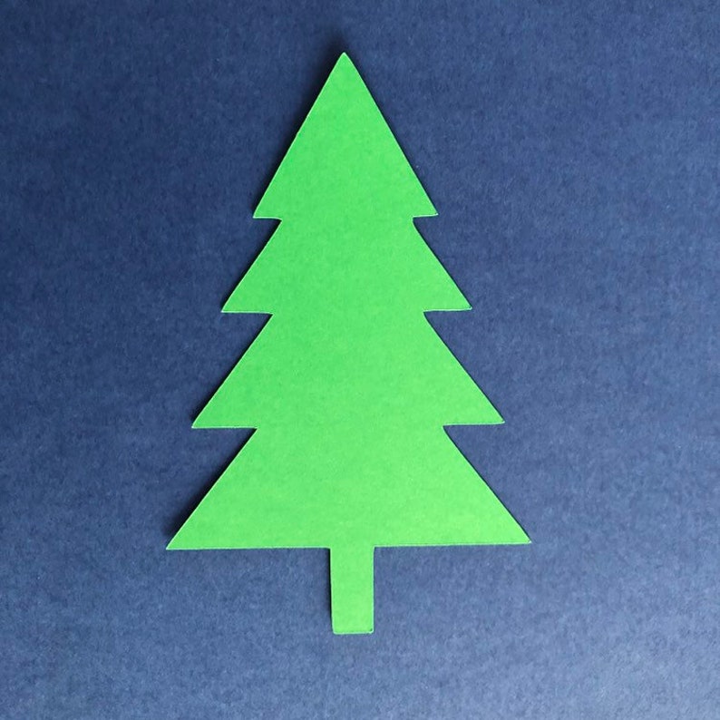 Pine Tree Cutouts Paper Shapes Bulletin Boards Christmas Etsy UK