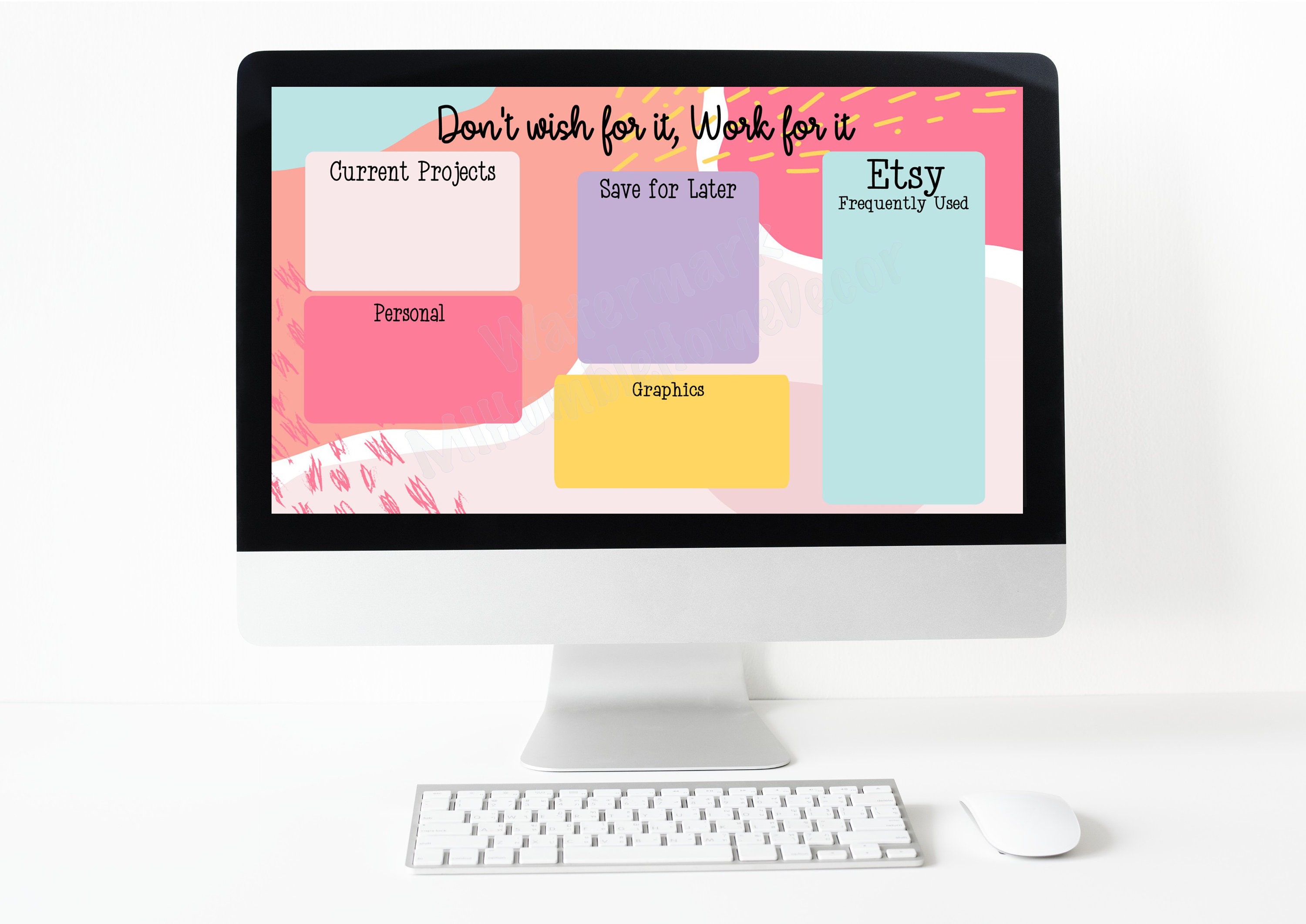 Desktop Organizer- Computer Screen Organizer, Folder Organization, Etsy ...