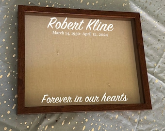 Memorial Gift Shadow Box | Personalized Remembrance Frame | Sympathy Gift Keepsake
