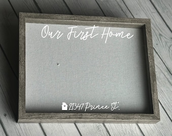 Regalo en movimiento, Caja de sombras personalizada, regalo personalizado, marco personalizado, decoración personalizada del hogar, regalo para ella, regalo para él, aniversario, primer hogar
