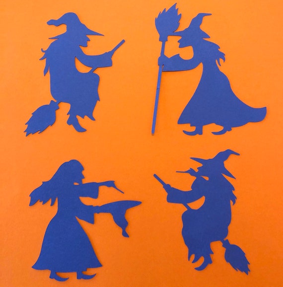 Witch Cutouts Paper Shapes Bulletin Boards Halloween Paper | Etsy