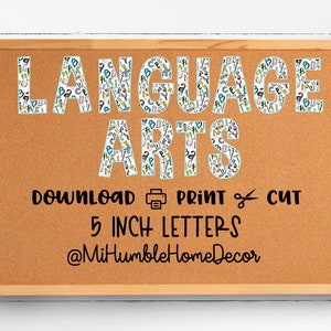 Language Arts Bulletin Board- back to school, classroom decor, classroom, decorations, ELA teacher, English teacher, education, school