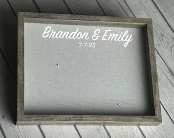Personalized Couple Shadow Box – Custom Name & Date | Wedding Anniversary Keepsake | Sentimental | Thoughtful