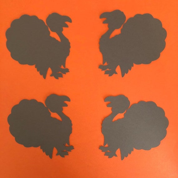 Turkey Cutouts Paper Shapes Bulletin Boards Thanksgiving Etsy