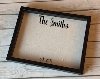 Personalized Couple Shadow Box – Custom Name & Date | Wedding Anniversary Keepsake | Sentimental | Thoughtful