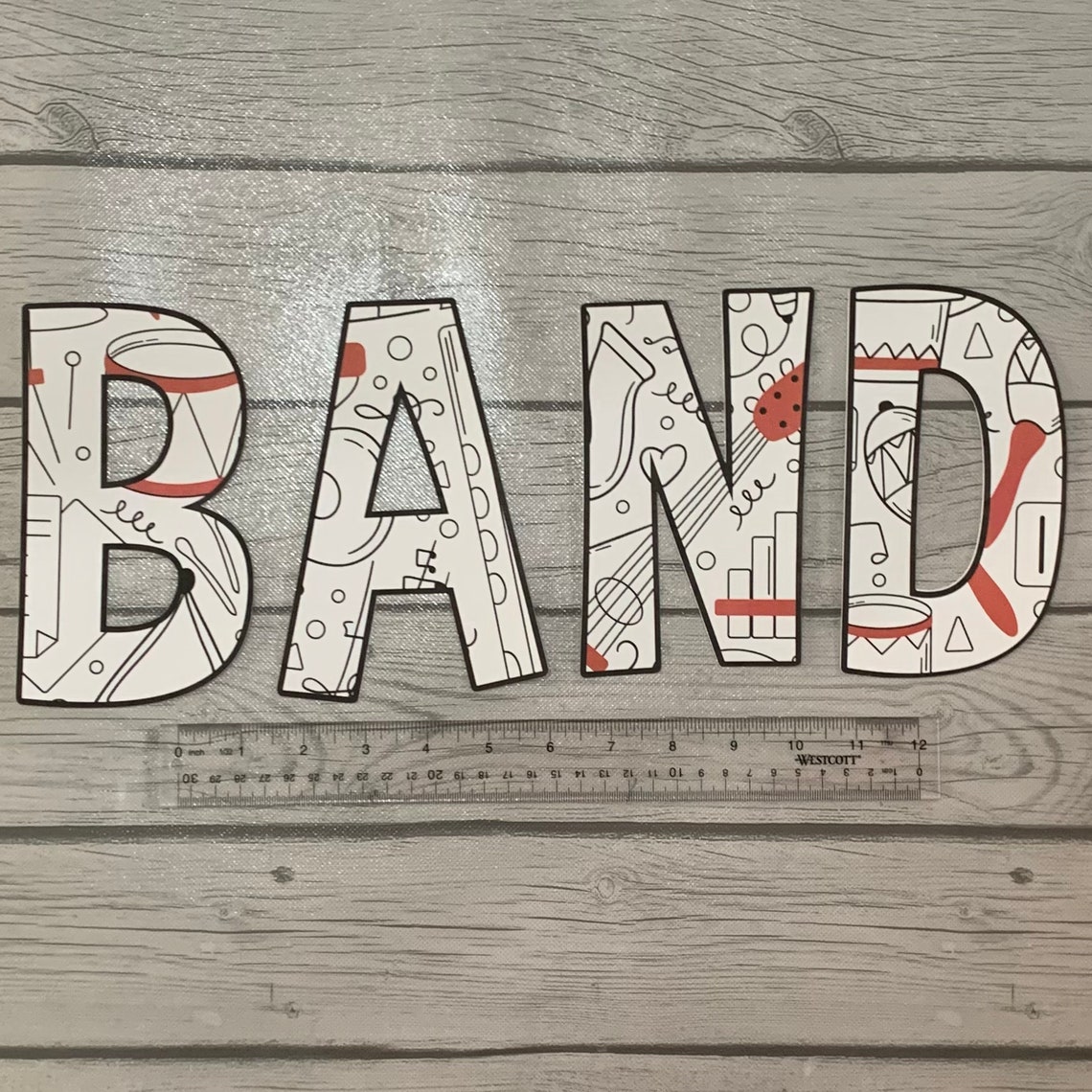 Custom Bulletin Board Letters Band Music Back to School Etsy