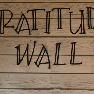 Tablero de anuncios de la pared de gratitud: Acción de Gracias, tablero personalizado, cartas personalizadas, cartas de papel, decoración escolar, otoño
