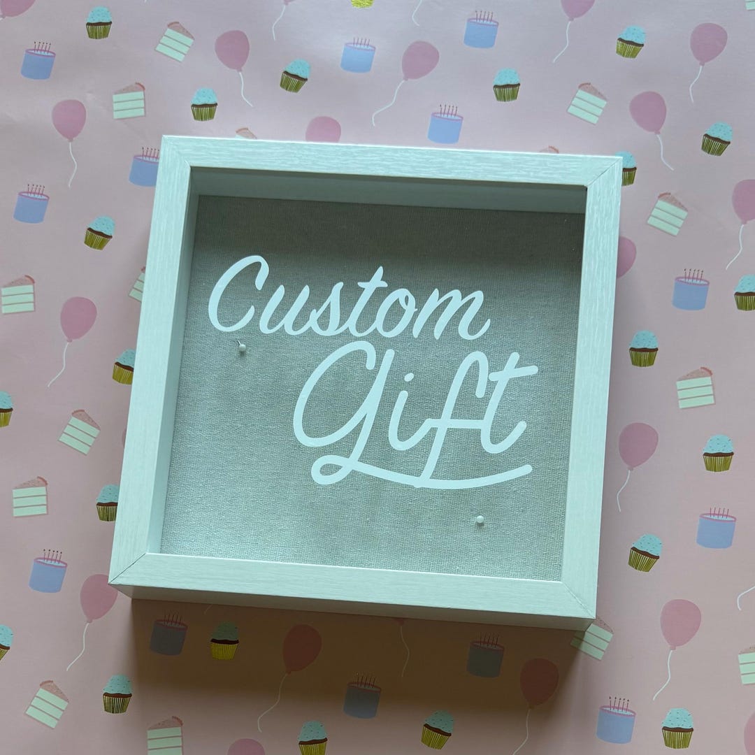 Custom Shadow Box | Personalized 10x10 or 14x11 Keepsake | Unique Gift ...
