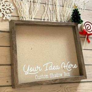 Custom Shadowbox, personalized gift, custom frame, custom decor, custom home decor, gift for her, gift for him, Holiday Present