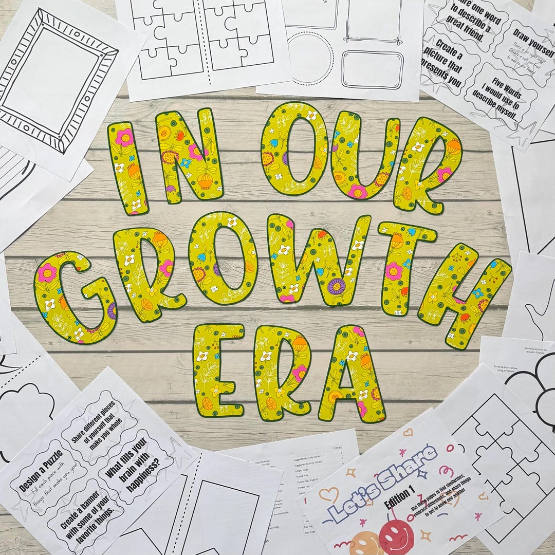 End of Year Bulletin Board Kit | “in Our Growth Era” | Printable ...