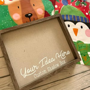 Custom Shadowbox, personalized gift, custom frame, custom decor, custom home decor, gift for her, gift for him, Christmas Present