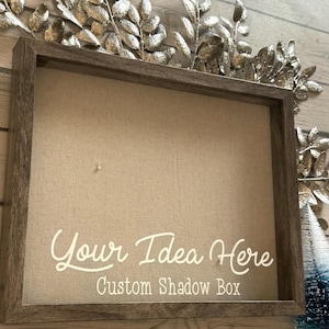 Custom Shadowbox, personalized gift, custom frame, custom decor, custom home decor, gift for her, gift for him, Christmas Present