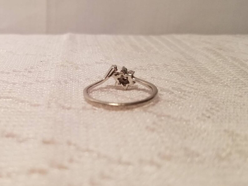 Vintage 925 Silver RSC CZ Diamond Ring Size 7 Etsy