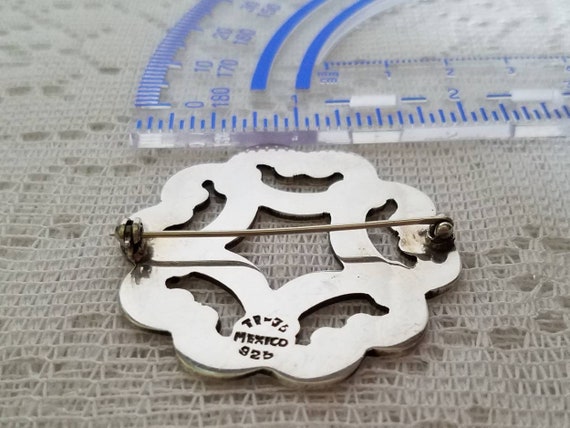 TP-35 925 Taxco Mexico Silver Brooch View 4