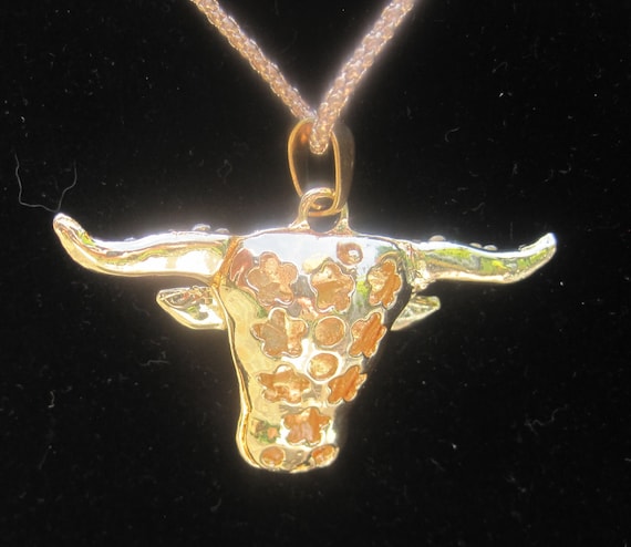BETSEY JOHNSON Texas Longhorn Necklace.  Don't Me… - image 2