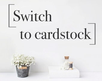 Switch to 65lb Cardstock Paper - Will swap out all of your guest book pages for card stock - Only need to purchase 1 per book