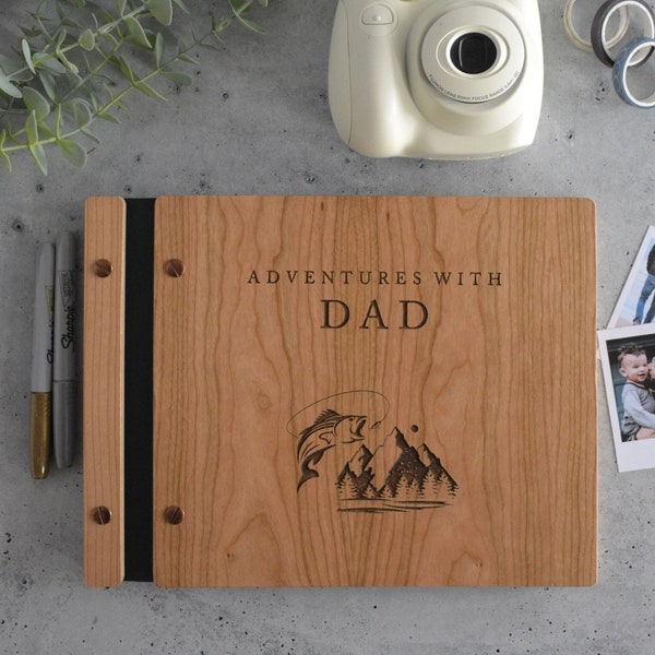 First Father's Day adventure scrapbook 1st Father's Day Gift from Baby Personalized First Father's Day 2023
