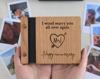 Personalized Anniversary Photo Album, Valentines Gift for him, Anniversary Gift for her, Couples gift, Birthday Gifts for Boyfriend