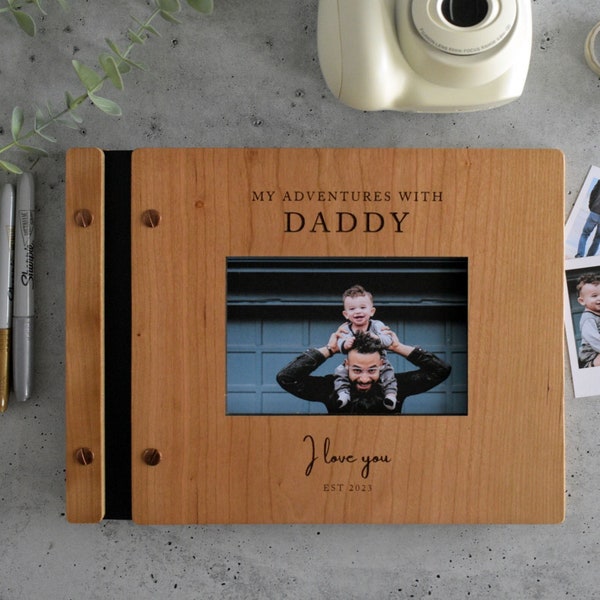 Personalized Fathers Day Gift, Adventures with daddy, Personalized Gifts for Dad from Daughter Gift from Kids Dad scrapbook Fathers Day Gift