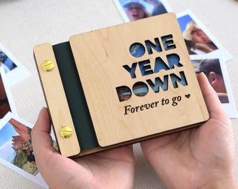 Mini Anniversary Photo Book, Valentines Gift for him, Personalized Anniversary Gift for her, Couples gift, Birthday Gifts for Boyfriend