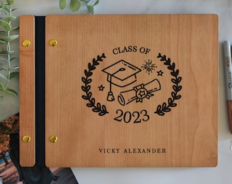 2024 Graduation Party Guest Book High School College Gift for Her Him Graduate Photo Guest Book Album, Graduation Scrapbook