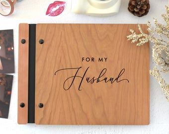 Boudoir Photo Album, Instax Boudoir Book, Wedding Gift from Bridesmaids, Groom Gift, Valentine's Gift for Husband, Personalized Gift for him