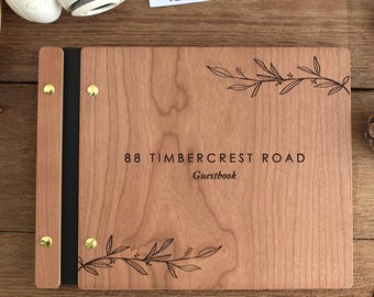 Rustic Airbnb Guest Book, Airbnb Welcome Book for Cabin Lodge & Vacation Rental Home Guest book, New House Guest Book, Housewarming Gift