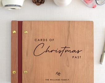 Family Christmas Card Album, Custom Holiday Photo Album, Holiday Gift For Parents, Family Christmas Gift, Christmas Memory Book