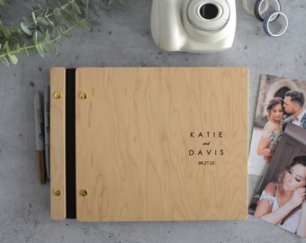 Wedding Guest Book, Wood Guest Book, Guest Book, Photobooth Guestbook, Wooden Guest Book, Personalized Photo Album, Wedding Album