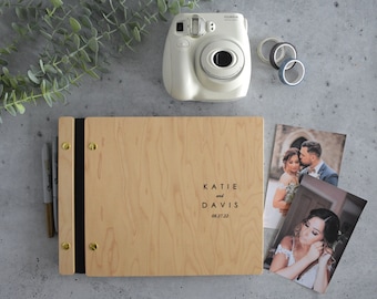 Wedding Guest Book, Wood Guest Book, Guest Book, Photobooth Guestbook, Wooden Guest Book, Personalized Photo Album, Wedding Album