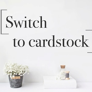 Switch to 65lb Cardstock Paper - Will swap out all of your guest book pages for card stock - Only need to purchase 1 per book