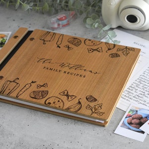 Recipe Book Binder, Bridal Shower Gift for Her, Personalized Gifts for Mom, Custom Cookbook, Birthday Gift For Mom, Mother, Family Cook book